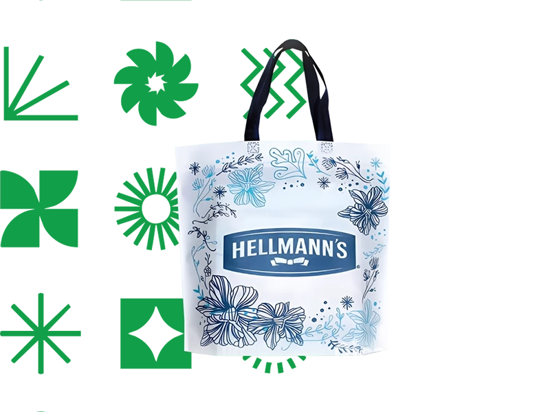 Bolsas ecológicas non-woven con asas y fuelle inferior